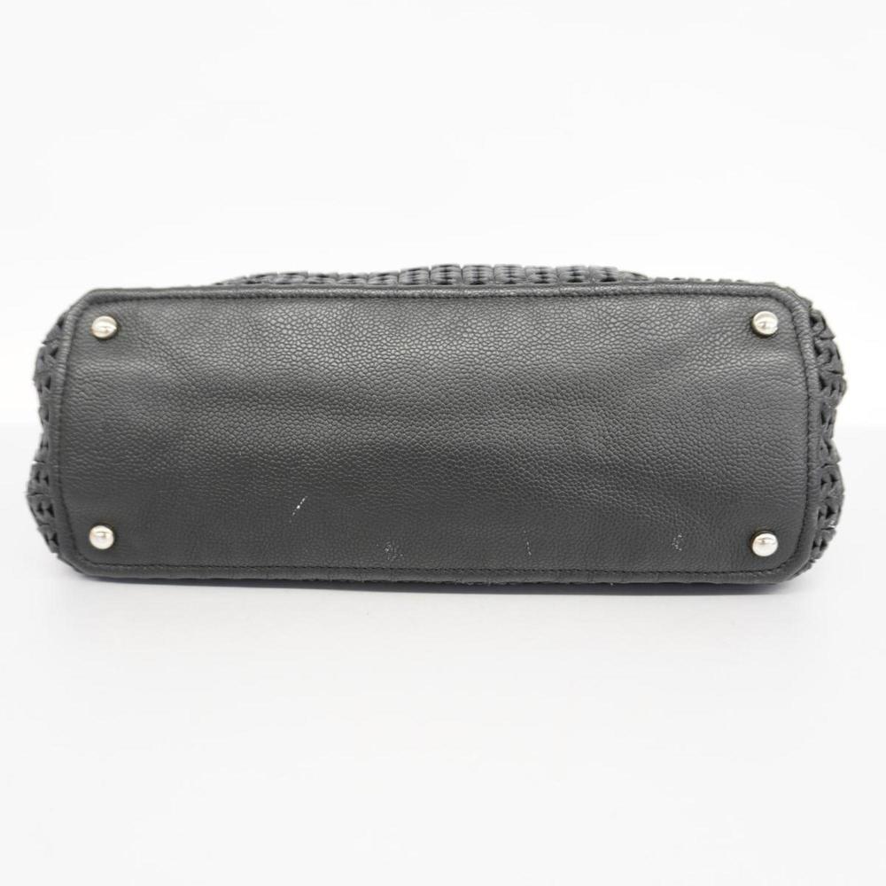 Chanel Shoulder Bag Chain Caviar Skin Black Women's - Picture 3 of 10